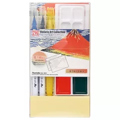   Kuretake / ZIG Akvarell alkotócsomag - Watercolor with Hokusai Katsushika - Historic Art Collection (1 db)