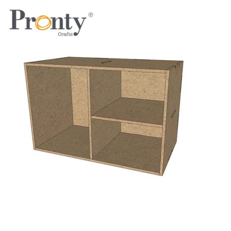 Pronty Rendszerező - MDF Half Box Three boxes - Storage Boxes (1 db)