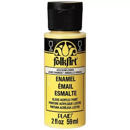 Folkart Üvegfesték - 59 ml - Sunflower - Enamel Glass Paint (1 db)