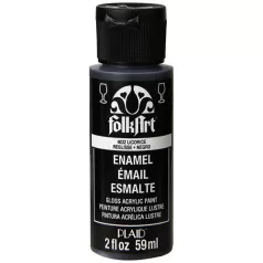   Folkart Üvegfesték - 59 ml - Licorice - Enamel Glass Paint (1 db)