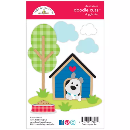 Doodlebug Design Vágósablon  - Doggone Cute - Doggie Den - Doodle Cuts (1 csomag)
