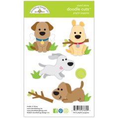   Doodlebug Design Vágósablon  - Doggone Cute - Playful Puppies - Doodle Cuts (1 csomag)