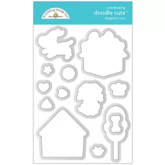   Doodlebug Design Vágósablon, bélyegzőhöz  - Doggone Cute - Doodle Cuts (1 csomag)