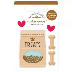   Doodlebug Design Díszítőelem  - Doggone Cute - Doggie Treats - Shaker-Pops (1 db)