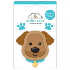   Doodlebug Design Díszítőelem  - Doggone Cute - Buddy - Shaker-Pops (1 db)