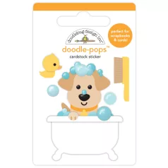   Doodlebug Design Díszítőelem  - Doggone Cute - Rub-a-dub - Doodle-Pops (1 db)