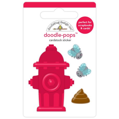 Doodlebug Design Díszítőelem  - Doggone Cute - Rest Stop - Doodle-Pops (1 db)
