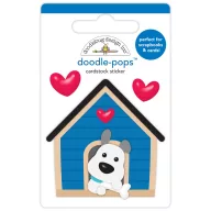   Doodlebug Design Díszítőelem  - Doggone Cute - Happy Home - Doodle-Pops (1 db)