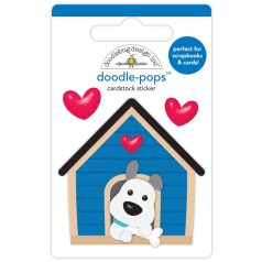   Doodlebug Design Díszítőelem  - Doggone Cute - Happy Home - Doodle-Pops (1 db)