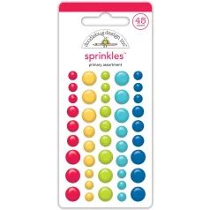   Doodlebug Design Díszítőelem  - Doggone Cute - Primary Assortment - Shape Sprinkles (1 csomag)