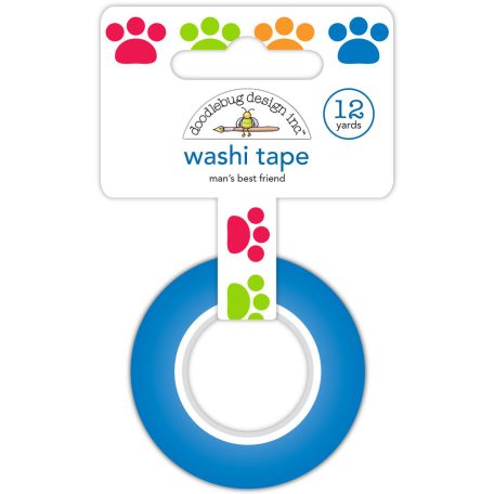 Doodlebug Design Dekorációs ragasztószalag  - Doggone Cute - Man's Best Friend - Washi Tape (1 db)