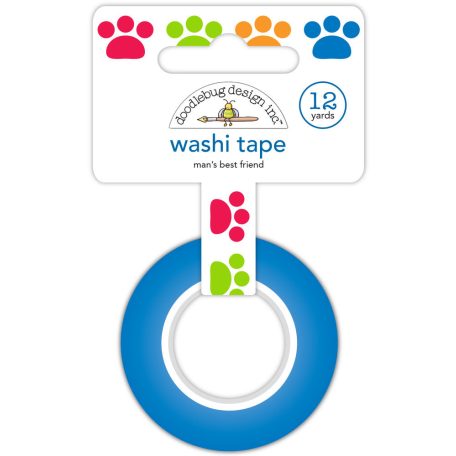Doodlebug Design Dekorációs ragasztószalag  - Doggone Cute - Man's Best Friend - Washi Tape (1 db)