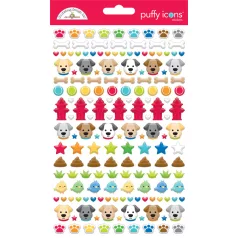   Doodlebug Design Pufi matrica  - Doggone Cute - Puffy Icons Stickers (1 db)