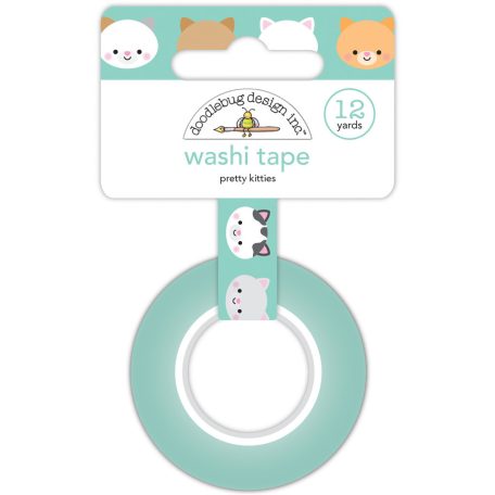 Doodlebug Design Dekorációs ragasztószalag  - Pretty Kitty -  - Washi Tape (1 db)