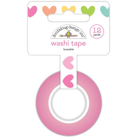Doodlebug Design Dekorációs ragasztószalag  - Loveable -  - Washi Tape (1 db)