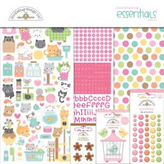   Doodlebug Design Scrapbook készlet 12" (30 cm) - Pretty Kitty - Essentials Kit (1 csomag)