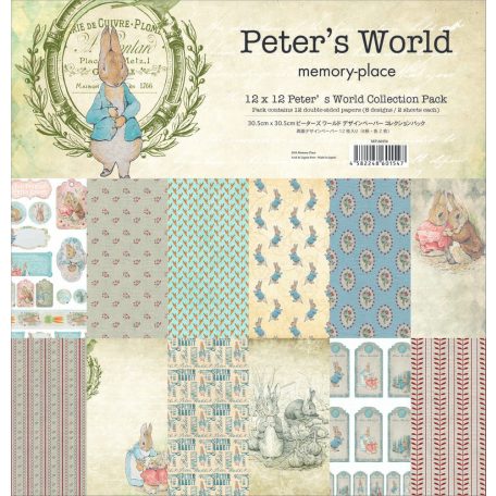 Memory Place Papírkészlet 12" (30 cm) - Peter's World -  - Paper Pack (12 lap)