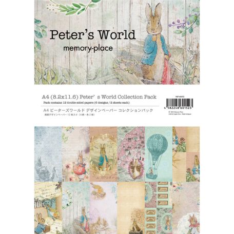 Memory Place Papírkészlet A4 - Peter's World -  - Paper Pack (12 lap)