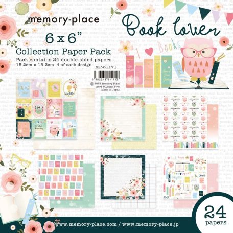 Memory Place Papírkészlet 6" (15 cm) - Book Lover -  - Paper Pack (24 lap)