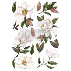   Re-Design with Prima Transzfer fólia 24"X35" - Magnolia Grandiflora - Decor Transfers (1 csomag)
