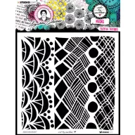   Art by Marlene Stencil  - Playful textures Signature Collection nr.207 - ABM Mask (1 db)