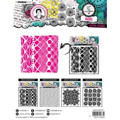   Art by Marlene Stencil  - Playful textures Signature Collection nr.207 - ABM Mask (1 db)