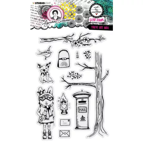 Studio Light Szilikonbélyegző  - You've got mail Signature Collection nr.472 - Art by Marlene - ABM Clear Stamp (1 csomag)