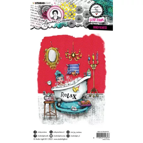 Studio Light Szilikonbélyegző  - Mindfulness Signature Collection nr.473 - Art by Marlene - ABM Clear Stamp (1 csomag)