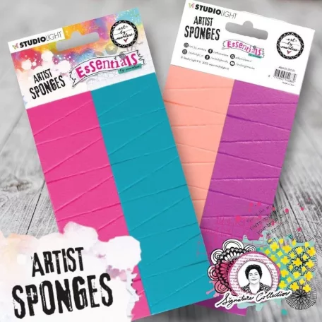 Art by Marlene Kézműves szivacs - 4 colors Essentials nr.01 - ABM Artist Sponges (48 db)