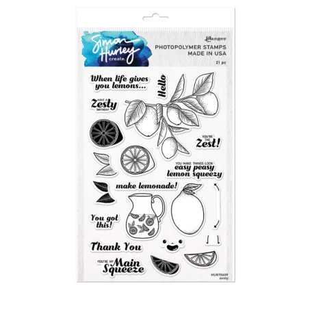 Ranger Ink Szilikonbélyegző - Zesty - Simon Hurley create - Photopolymer Stamp (1 csomag)