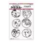 Ranger Ink Gumibélyegző - Circled - Dina Wakley - Media cling stamp (1 csomag)