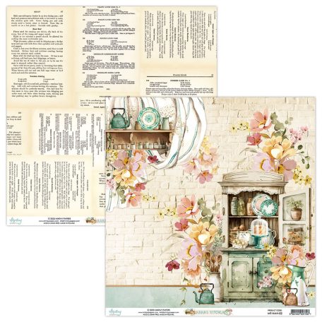 Mintay Papers Scrapbook papírkészlet 12" (30 cm) - Nana's Kitchen (12 lap)