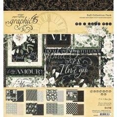   Graphic 45 Scrapbook papírkészlet 8" (20 cm) - P.S. I Love You - Collection Pack (24 lap)