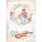 Stamperia Rizspapír A4 - Create Happiness Oh lá lá - Violin - Rice Paper (1 ív)
