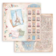   Stamperia Scrapbook papírkészlet 12" (30 cm) - Create Happiness Oh lá lá - Paper Pack (10 ív)