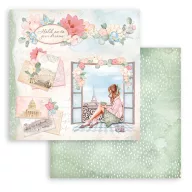   Stamperia Scrapbook papírkészlet 12" (30 cm) - Create Happiness Oh lá lá - Paper Pack (10 ív)