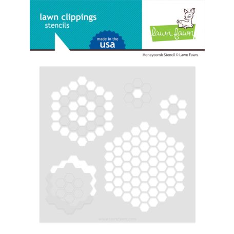 Lawn Fawn Stencil LF2925 - honeycomb - Lawn Clippings Stencils (1 csomag)