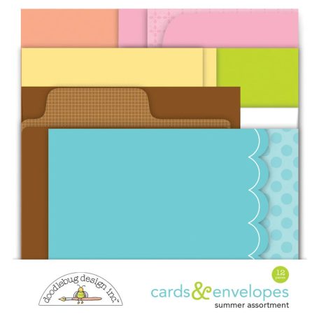 Doodlebug Design Üdvözlőlap készlet  - Pretty Kitty - Cards & Envelopes (1 csomag)