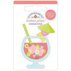   Doodlebug Design Díszítőelem  - Seaside Summer - Fruit Cocktail - Shaker-Pops (1 db)