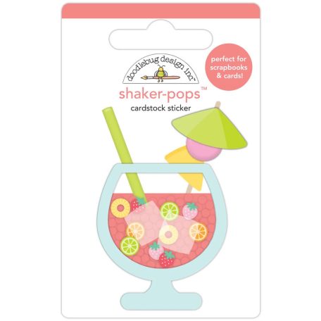 Doodlebug Design Díszítőelem  - Seaside Summer - Fruit Cocktail - Shaker-Pops (1 db)