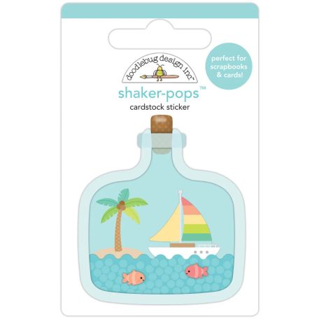 Doodlebug Design Díszítőelem  - Seaside Summer - Beach In A Bottle - Shaker-Pops (1 db)