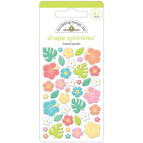 Doodlebug Design Díszítőelem  - Seaside Summer - Tropical Garden - Shape Sprinkles (1 csomag)