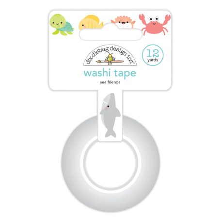 Doodlebug Design Dekorációs ragasztószalag  - Seaside Summer - Sea Friends - Washi Tape (1 db)