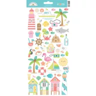   Doodlebug Design Matrica  - Seaside Summer - Icons Stickers (1 ív)