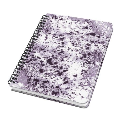 Sigel Spirálkötésű Bullet journal A5 - Pontrácsos - Violet Marble - Jolie spiral notebook (60 lap)