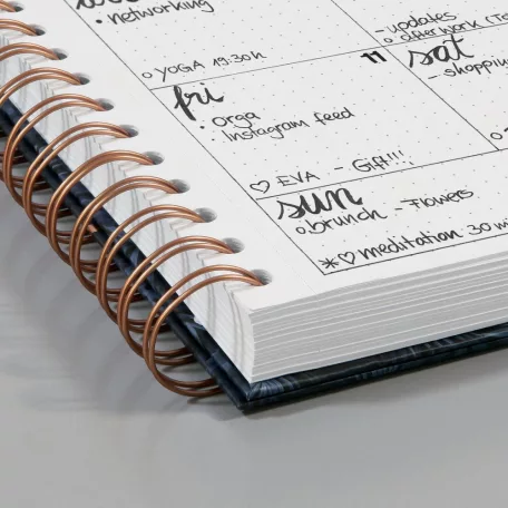 Sigel Spirálkötésű Bullet journal A5 - Pontrácsos - Brush Marks - Jolie spiral notebook (120 lap)