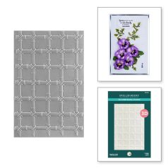   Spellbinders Domborító mappa - Bamboo Trellis - 3D Embossing Folder (1 db)