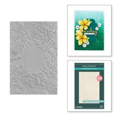   Spellbinders Domborító mappa - Four Petal Floral - 3D Embossing Folder (1 db)