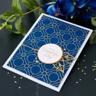 Spellbinders Klisé - hődomborításhoz - Geometric Optical Background  - Hot Foil Plate (1 db)