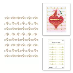   Spellbinders Klisé - hődomborításhoz - Glimmering Swag - Hot Foil Plate (1 db)